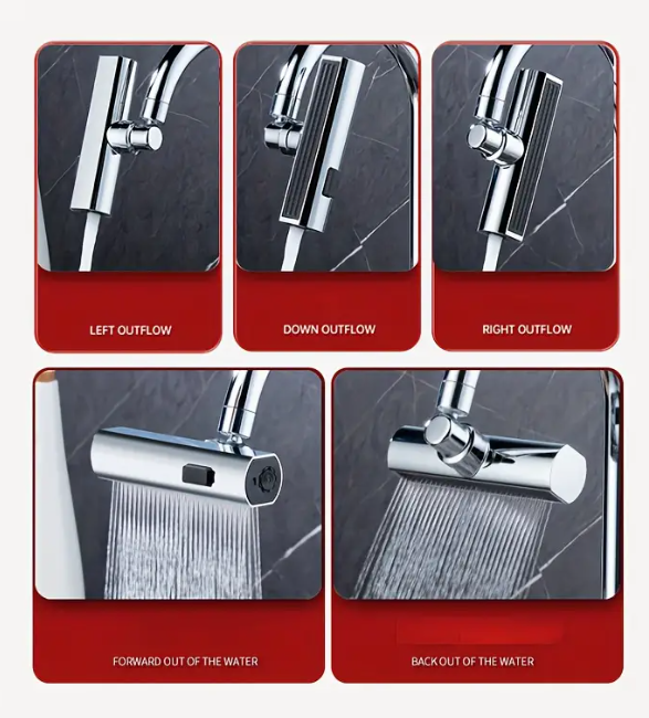 Grifo Caño Llave Multifuncional 360°